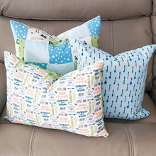 Load image into Gallery viewer, Let&#39;s Explore 20&quot; x 20&quot; Patch Pillow (Little Explorer Friends)
