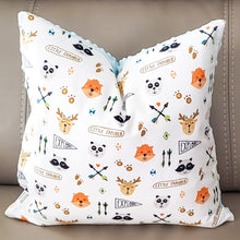 Load image into Gallery viewer, Let&#39;s Explore 20&quot; x 20&quot; Patch Pillow (Little Explorer Friends)
