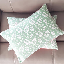 Load image into Gallery viewer, Spring Floral 14&quot; x 20&quot; Pillow (Minky &amp; Green Leaves)
